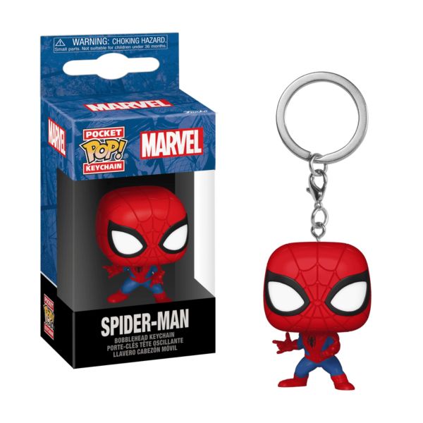 FUNKO POP MARVEL Spiderman – Portachiavi in box 5cm In espo da 12pz…x12…x72